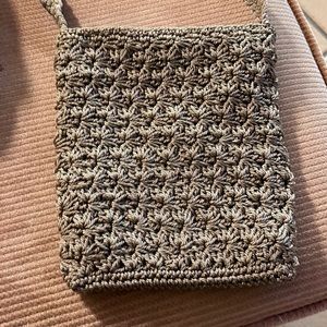 Woman crochet crossbody bag